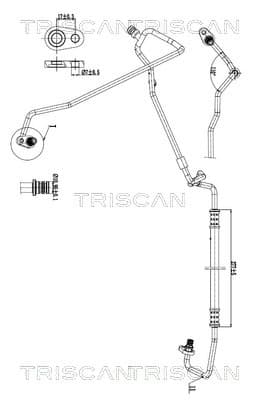 TRISCAN Vysoko/nízkotlakové vedenie klimatizácie 9010 28046 1