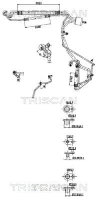 TRISCAN Vysoko/nízkotlakové vedenie klimatizácie 9010 28049 1