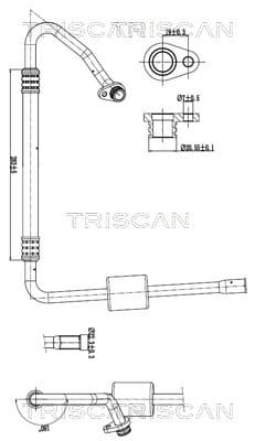TRISCAN Vysoko/nízkotlakové vedenie klimatizácie 9010 28052 1