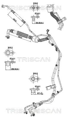 TRISCAN Vysoko/nízkotlakové vedenie klimatizácie 9010 28068 1