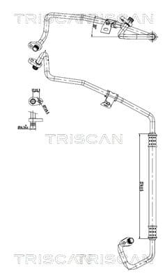 TRISCAN Vysoko/nízkotlakové vedenie klimatizácie 9010 28081 1