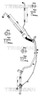 TRISCAN Vysoko/nízkotlakové vedenie klimatizácie 9010 28088 1