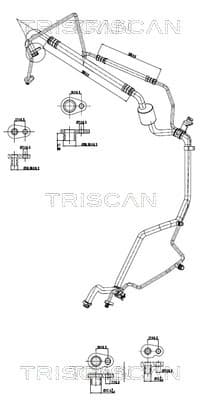 TRISCAN Vysoko/nízkotlakové vedenie klimatizácie 9010 28089 1