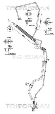 TRISCAN Vysoko/nízkotlakové vedenie klimatizácie 9010 28090 1