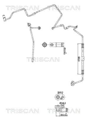 TRISCAN Vysoko/nízkotlakové vedenie klimatizácie 901029019 1