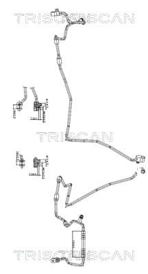 TRISCAN Vysoko/nízkotlakové vedenie klimatizácie 9010 29035 1