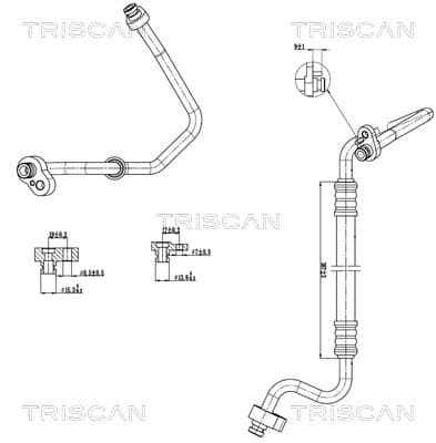 TRISCAN Vysoko/nízkotlakové vedenie klimatizácie 9010 29047 1