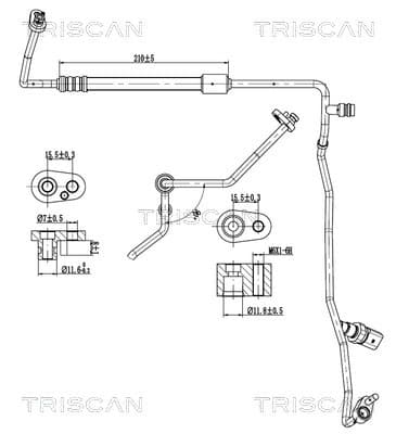 TRISCAN Vysoko/nízkotlakové vedenie klimatizácie 9010 29058 1