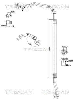 TRISCAN Vysoko/nízkotlakové vedenie klimatizácie 9010 29068 1