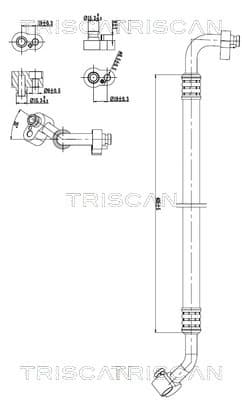 TRISCAN Vysoko/nízkotlakové vedenie klimatizácie 9010 29080 1