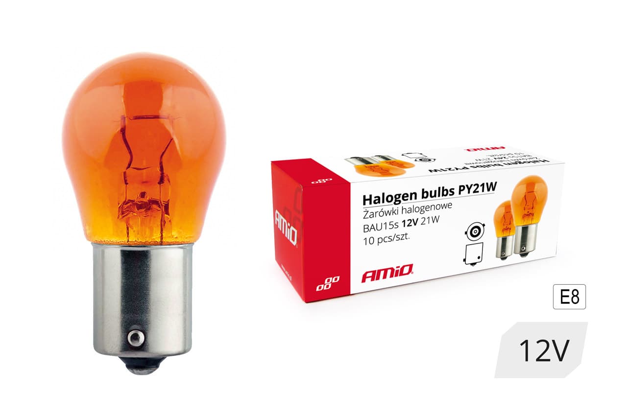 Halogénové žiarovky PY21W BAU15s 12V 21W AMBER 1