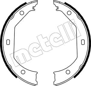 METELLI Sada brzd. čeľustí parkov. brzdy 530017 1