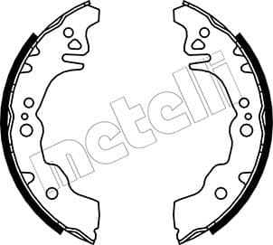 METELLI Sada brzdových čeľustí 530043 1
