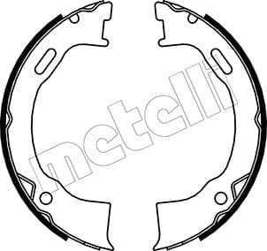 METELLI Sada brzd. čeľustí parkov. brzdy 530146 1