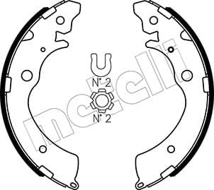 METELLI Sada brzdových čeľustí 530154 1