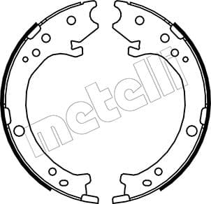 METELLI Sada brzd. čeľustí parkov. brzdy 530161 1