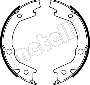 METELLI Sada brzd. čeľustí parkov. brzdy 530184 1
