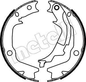 METELLI Sada brzd. čeľustí parkov. brzdy 530186 1