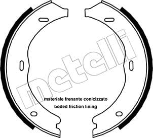 METELLI Sada brzd. čeľustí parkov. brzdy 530248 1