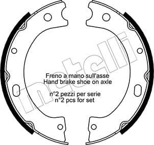 METELLI Sada brzd. čeľustí parkov. brzdy 530289 1