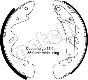METELLI Sada brzdových čeľustí 530291 1