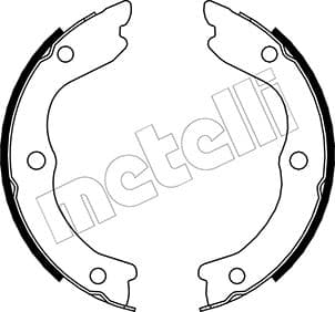 METELLI Sada brzd. čeľustí parkov. brzdy 530293 1