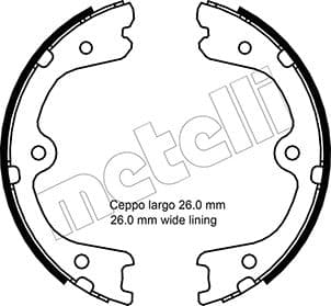 METELLI Sada brzd. čeľustí parkov. brzdy 530298 1
