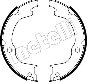 METELLI Sada brzd. čeľustí parkov. brzdy 530317 1