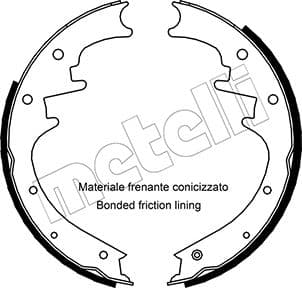 METELLI Sada brzdových čeľustí 530352 1
