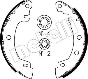 METELLI Sada brzdových čeľustí 530353 1