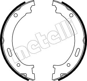 METELLI Sada brzd. čeľustí parkov. brzdy 530361 1