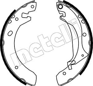 METELLI Sada brzdových čeľustí 530368 1