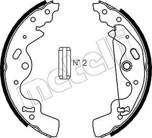 METELLI Sada brzdových čeľustí 530370 1