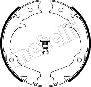 METELLI Sada brzd. čeľustí parkov. brzdy 530386 1