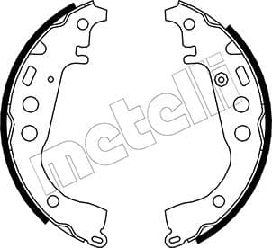 METELLI Sada brzdových čeľustí 530431 1