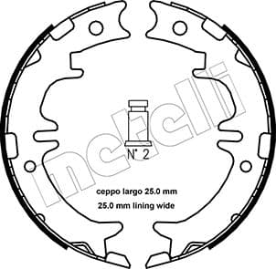 METELLI Sada brzd. čeľustí parkov. brzdy 530439 1