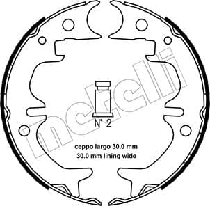 METELLI Sada brzd. čeľustí parkov. brzdy 530444 1