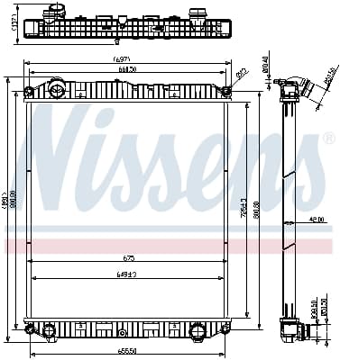 NISSENS Chladič motora 607021 1
