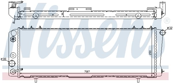 NISSENS Chladič motora 60986 1