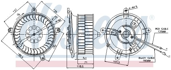 NISSENS Vnútorný ventilátor 87041 1