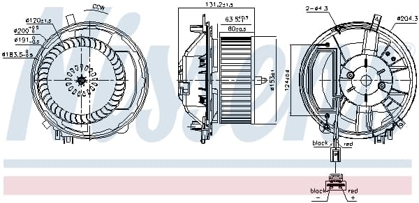 NISSENS Vnútorný ventilátor 87527 1