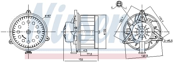 NISSENS Vnútorný ventilátor 87618 1