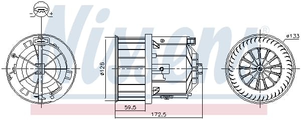 NISSENS Vnútorný ventilátor 87632 1
