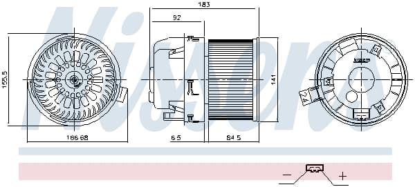 NISSENS Vnútorný ventilátor 87677 1