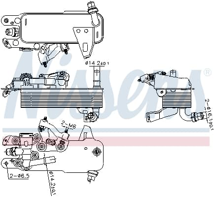 NISSENS Chladič oleja automatickej prevodovky 91480 1