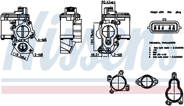 NISSENS AGR - Ventil 98265 1