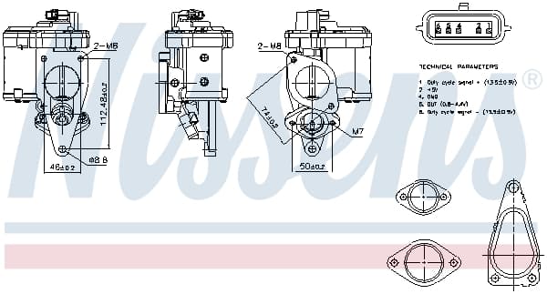 NISSENS AGR - Ventil 98272 1
