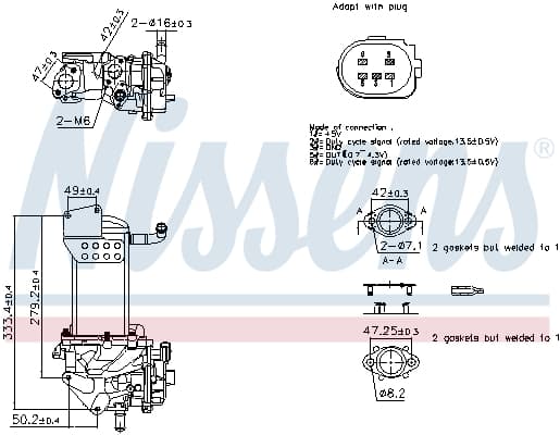 NISSENS AGR - Ventil 98359 1