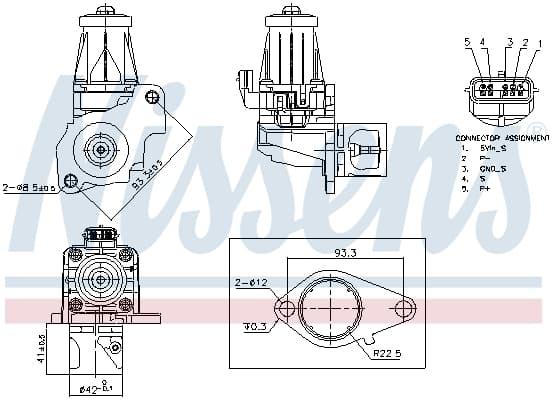 NISSENS AGR - Ventil 98405 1