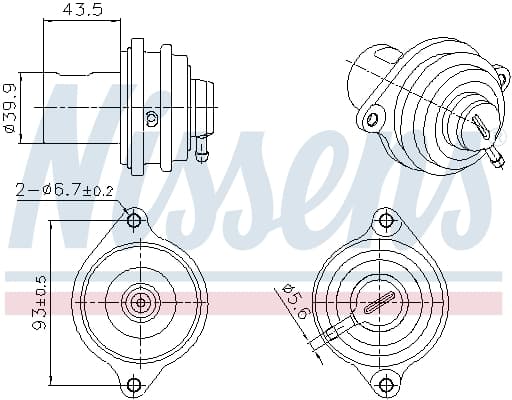 NISSENS AGR - Ventil 98472 1